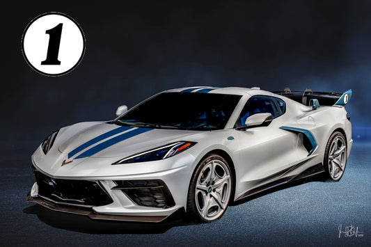 CUNNINGHAM CORVETTE #1 60th ANNIVERSARY