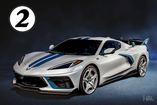 CUNNINGHAM CORVETTE #2 60th ANNIVERSARY